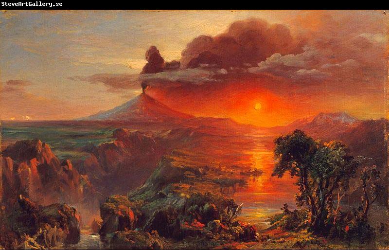 Frederic Edwin Church Oil Study of Cotopaxi Frederic Edwin Church